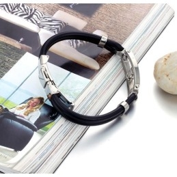 Wide Varieties Titanium Silicone Bangle