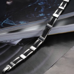 High Quality Male Titanium Silicone Bangle