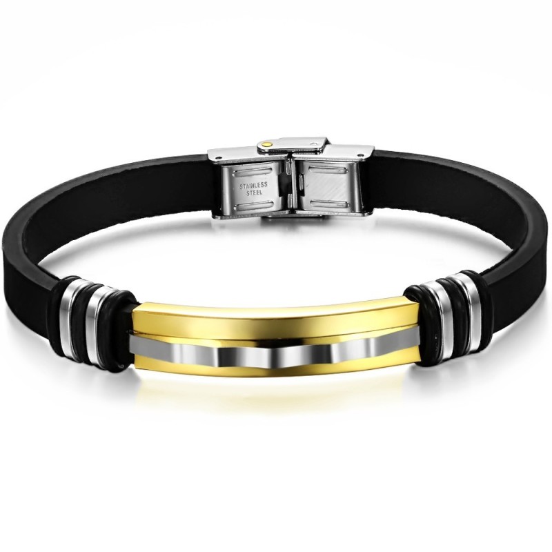 Wide Varieties Titanium Silicone Bangle Wide Varieties Titanium Silicone Bangle