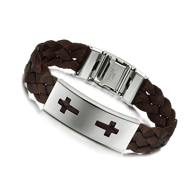 Stable Quality Cross Titanium Bangle Stable Quality Cross Titanium Bangle