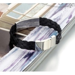 Easy To Use Male Scorpion Titanium Leather Bangle