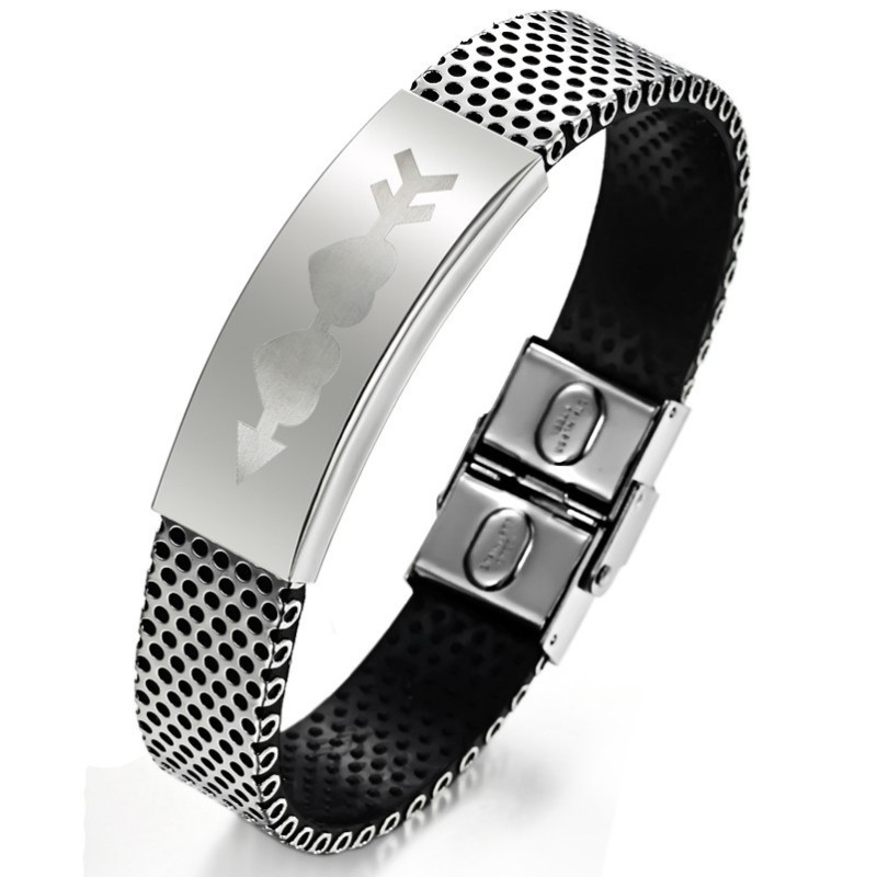 To Have A Long Story Titanium Leather Bangle To Have A Long Story Titanium Leather Bangle