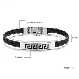 The King Of Quantity Female Titanium Leather Bangle