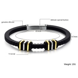 Well-Known For Its Fine Quality Titanium Silicone Bangle