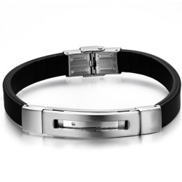 Excellent Quality Male Titanium Silicone Bangle