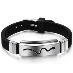 Wide Varieties Titanium Silicone Bangle