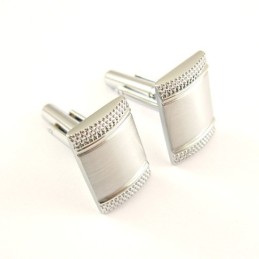 Fashion Titanium Convexity Oblong Cufflinks