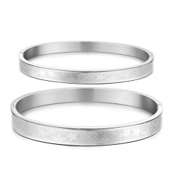 Easy To Use Star Shape Titanium Bangle For Lovers
