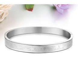 Easy To Use Star Shape Titanium Bangle For Lovers