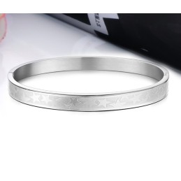 Easy To Use Star Shape Titanium Bangle For Lovers