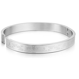 Easy To Use Star Shape Titanium Bangle For Lovers