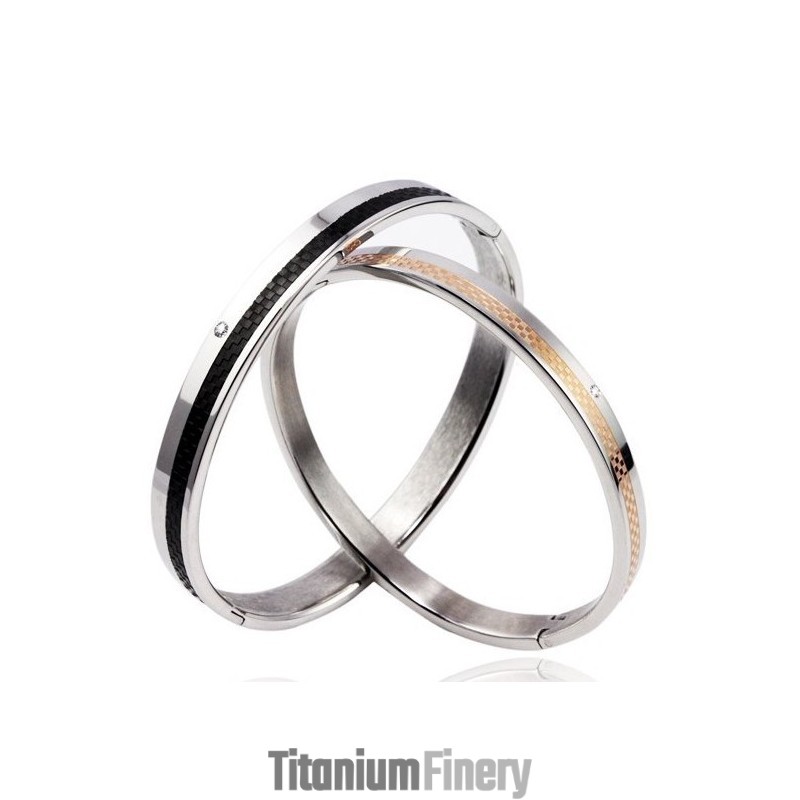 Durable In Use Titanium Bangle For Lovers