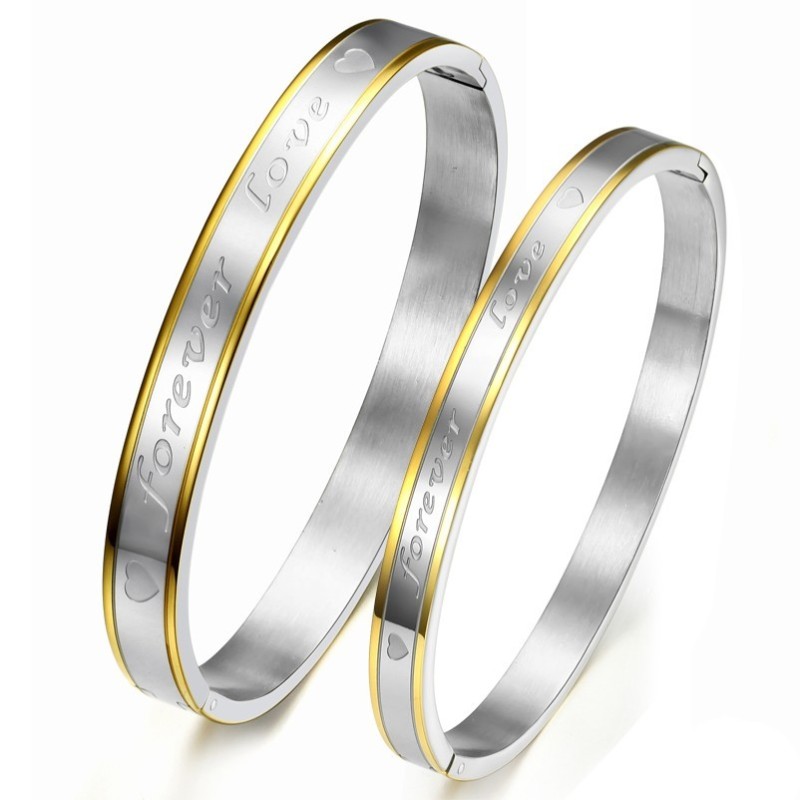 Stable Quality Forever Love Titanium Bangle For Lovers Stable Quality Forever Love Titanium Bangle For Lovers