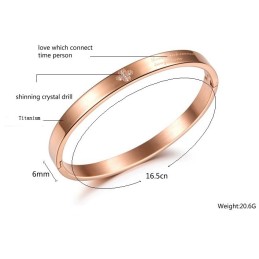Quality And Quantity Assured Female Titanium Bangle