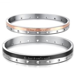 Complete In Specifications Titanium Bangle For Lovers