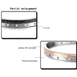 Complete In Specifications Titanium Bangle For Lovers