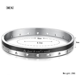 Complete In Specifications Titanium Bangle For Lovers