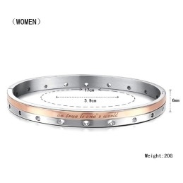 Complete In Specifications Titanium Bangle For Lovers