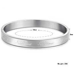 The Queen Of Quality Sweetheart Titanium Bangle For Lovers