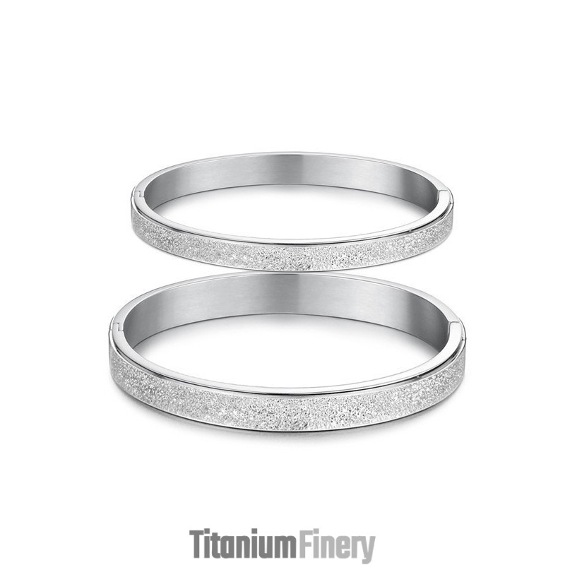 Stable Quality Scrub Titanium Bangle For Lovers Stable Quality Scrub Titanium Bangle For Lovers