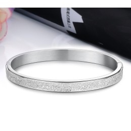 Stable Quality Scrub Titanium Bangle For Lovers