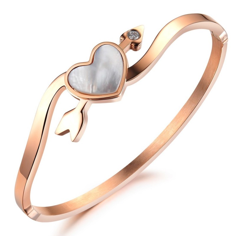 High Quality Female Sweetheart Titanium Bangle High Quality Female Sweetheart Titanium Bangle
