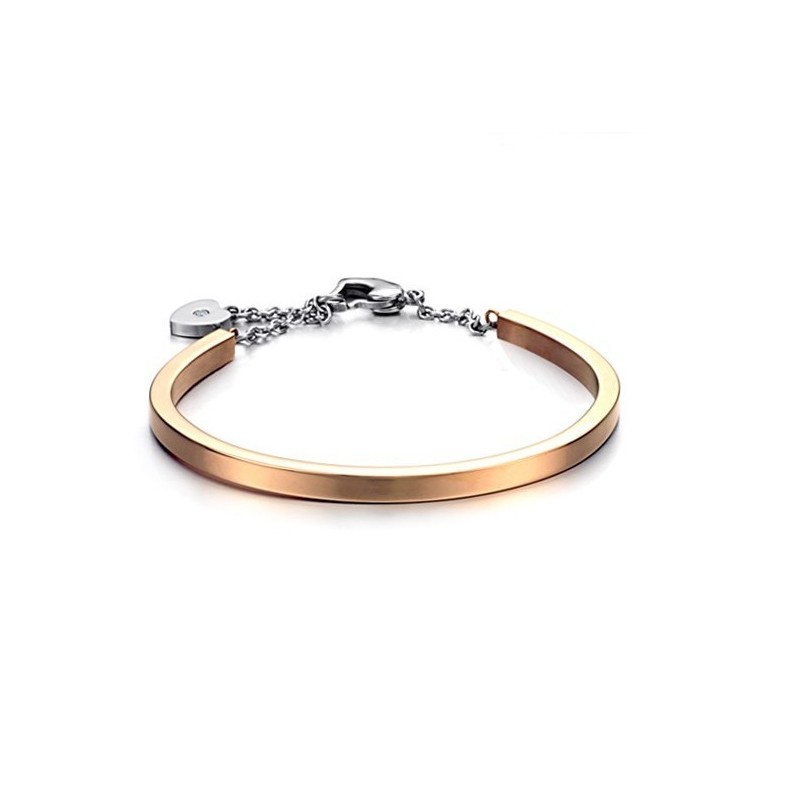 Reliable Quality Female Lock Shape Titanium Bangle