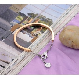 Reliable Quality Female Lock Shape Titanium Bangle