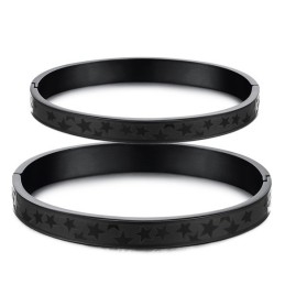 The Queen Of Quality Stars Titanium Bangle For Lovers