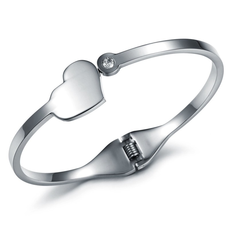 Well-Known For Its Fine Quality Female Sweetheart Titanium Bangle Well-Known For Its Fine Quality Female Sweetheart Titanium Bangle