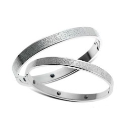 Quality And Quantity Assured Health Titanium Lodestone Bangle For Lovers