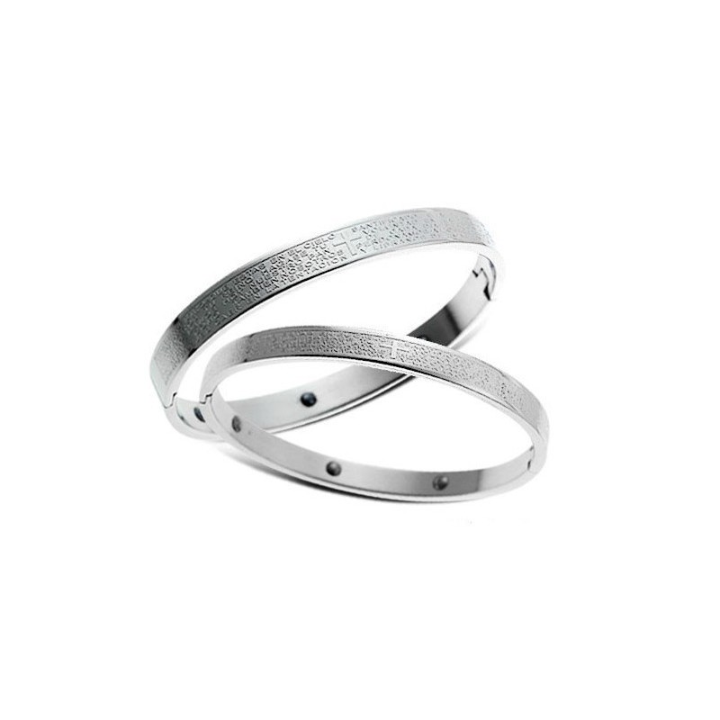 Quality And Quantity Assured Health Titanium Lodestone Bangle For Lovers