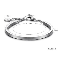 Stable Quality Female Sweetheart Titanium Bangle