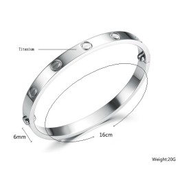 Excellent Quality Female Classic Titanium Bangle