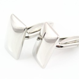 Titanium Convex Oblong Cufflinks