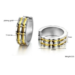 Stable Quality Unisex Titanium Earrings