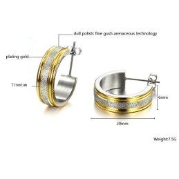 Quality And Quantity Assured Female Scrub Titanium Earrings