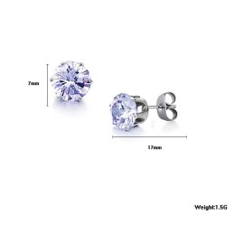 Superior Quality Titanium Earrings With Diamond