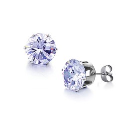 Selling Well All Over The World Female Titanium Earrings With Rhinestone