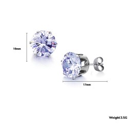 Selling Well All Over The World Female Titanium Earrings With Rhinestone