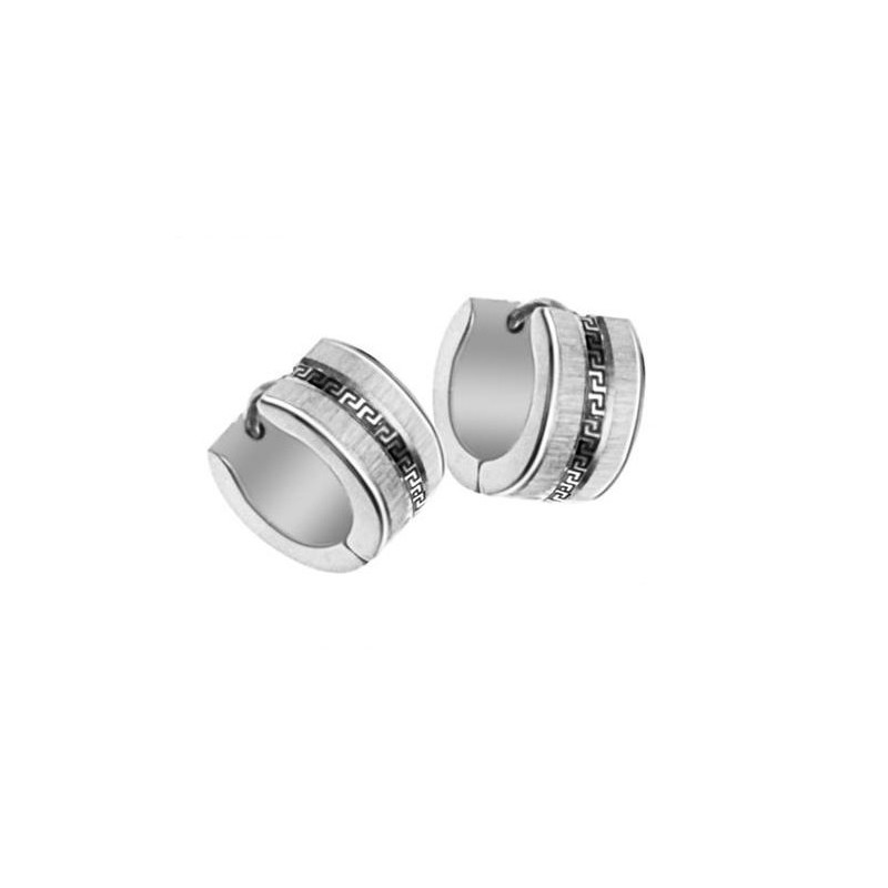 To Have A Long Story Female Wall Pattern Titanium Earrings To Have A Long Story Female Wall Pattern Titanium Earrings