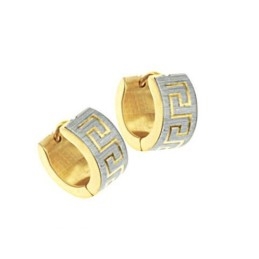 Well-Known For Its Fine Quality Female Wall Pattern Titanium Earrings
