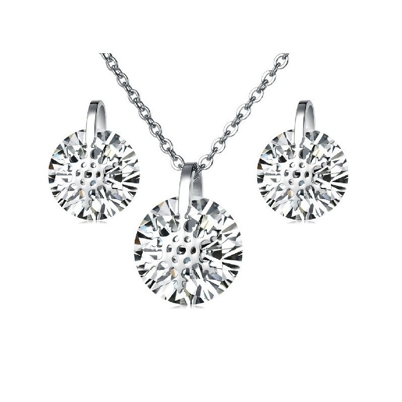 Quality And Quantity Assured Female Snowflake Titanium Necklace And Earrings With Rhinestone Quality And Quantity Assured Female Snowflake Titanium Necklace And Earrings With Rhinestone