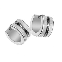 Easy To Use Female Wall Pattern Titanium Earrings