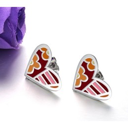 Stable Quality Female Sweetheart Titanium Earrings