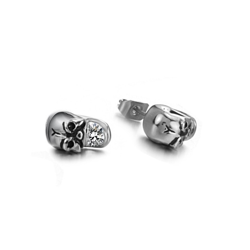 Dependable Performance Female Skull Titanium Earrings With Diamond Dependable Performance Female Skull Titanium Earrings With Diamond
