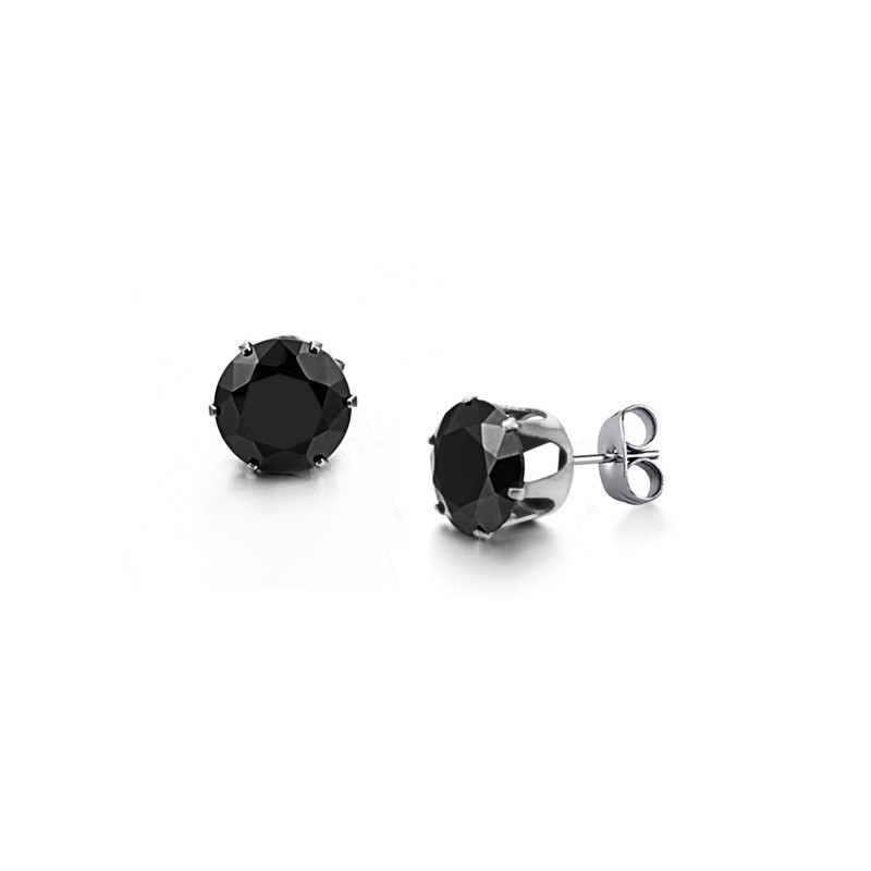 High Quality Black Titanium Earrings
