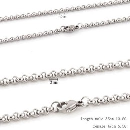 Excellent Quality Stainless Steel Titanium Chain For Lovers