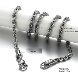 The Queen Of Quality Twist Titanium Chain