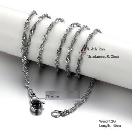 High Quality Water Wave Titanium Chain